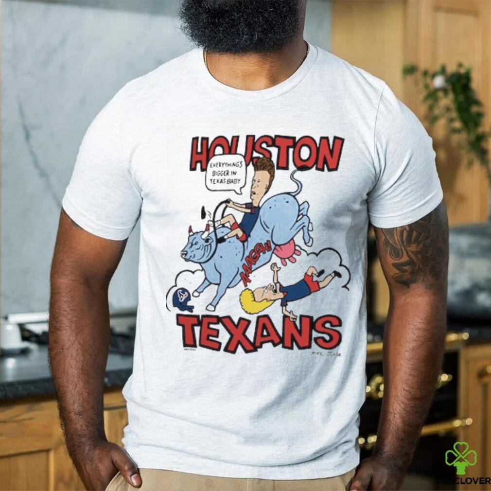 Houston Texans NFL x Homage x Beavis and Butt Head Unisex Tri Blend T Shirt Houston Texans NFL x Homage x Beavis and Butt Head Unisex Tri Blend T Shirt