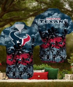 Houston Texans Palm Tree Design NFL Hawaiian Shirt, Texans Clothing