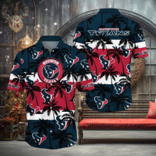 Houston Texans Palm Tree Pattern Hawaiian hoodie, sweater, longsleeve, shirt v-neck, t-shirt, Houston Texans Gifts