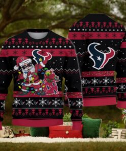 Houston Texans Santa Claus Ugly Christmas Sweater