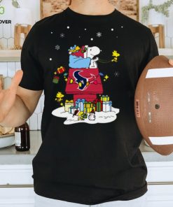 Houston Texans Santa Snoopy Wish You A Merry Christmas Shirt