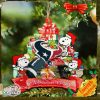 Arizona Cardinals Snoopy And NFL Sport Ornament Personalized Your Family Name