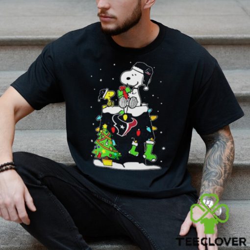 Houston Texans Snoopy Woodstock Christmas Shirt