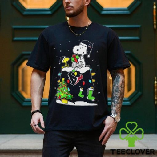 Houston Texans Snoopy Woodstock Christmas Shirt