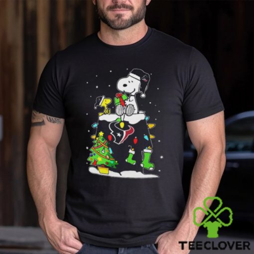 Houston Texans Snoopy Woodstock Christmas Shirt