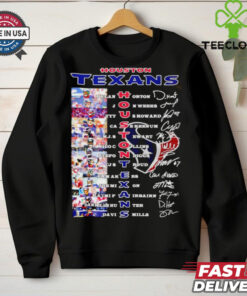 Houston Texans all player name picture shirt