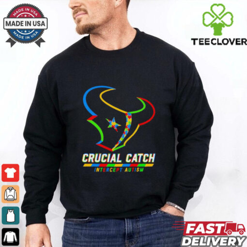 Houston Texans crucial catch intercept autism shirt