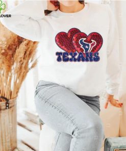 Houston Texans football Valentine’s Day heart t shirt