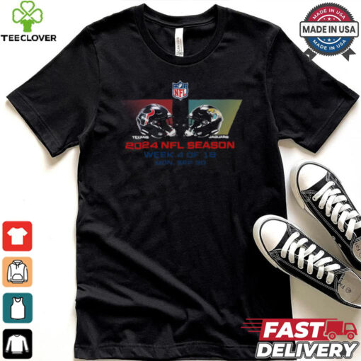 Houston Texans vs Jacksonville Jaguars NFL season week 4 2024 shirt