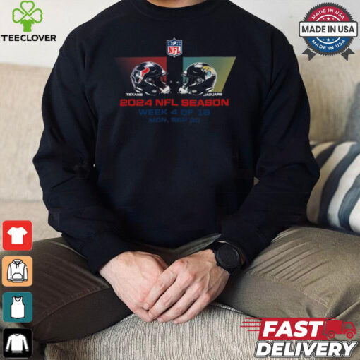 Houston Texans vs Jacksonville Jaguars NFL season week 4 2024 shirt