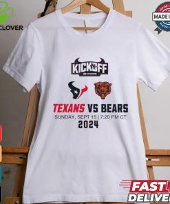 Houston Texans vs. Chicago Bears Sunday Sept 15 2024 NFL Kickoff game matchup shirt