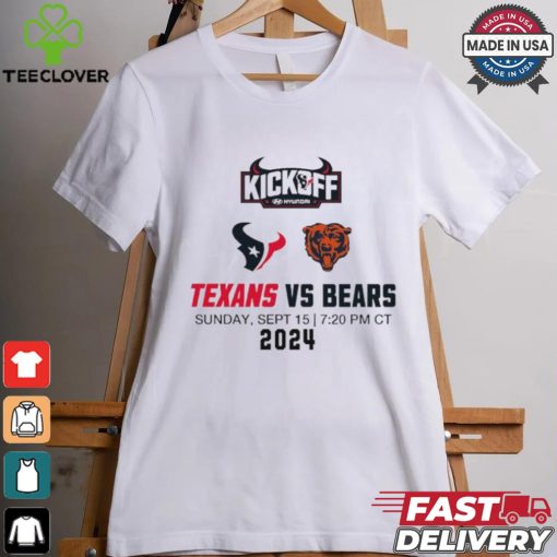 Houston Texans vs. Chicago Bears Sunday Sept 15 2024 NFL Kickoff game matchup shirt