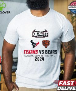 Houston Texans vs. Chicago Bears Sunday Sept 15 2024 NFL Kickoff game matchup shirt