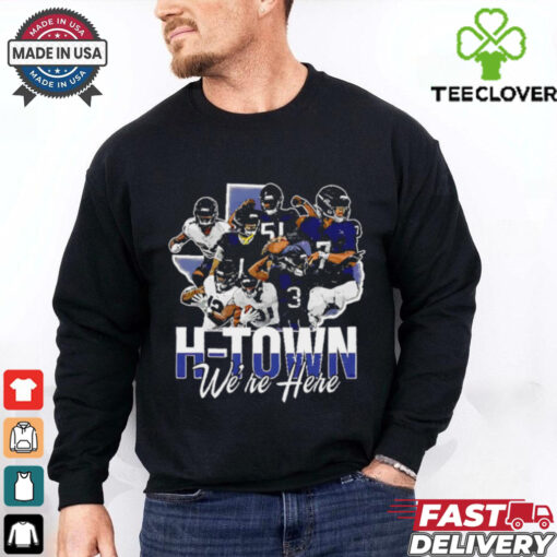 Houston Texans we’re here graphic shirt