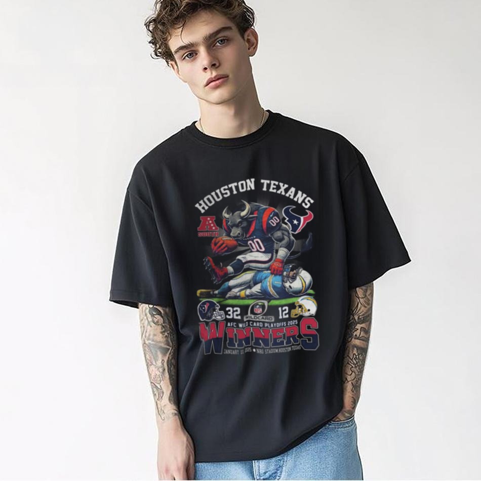 Houston Texas AFC Wild Card Playoff 2025 Winners T Shirt Houston Texas AFC Wild Card Playoff 2025 Winners T Shirt
