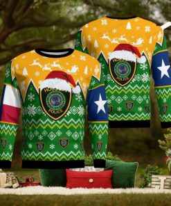 Houston Texas Houston Police Department Christmas Knitting Pattern Ugly Christmas Holiday Sweater