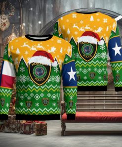 Houston Texas Houston Police Department Christmas Knitting Pattern Ugly Christmas Holiday Sweater