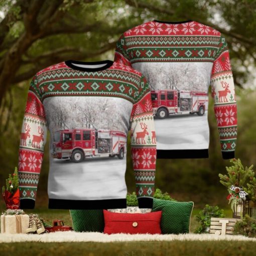 Houston  Texas  Ponderosa Fire Department Christmas Ugly Sweater 3D Gift For Men And Women