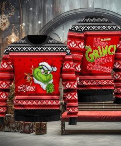 How Grinch Stole Christmas Red Ugly Christmas Sweater
