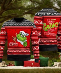How Grinch Stole Christmas Red Ugly Christmas Sweater