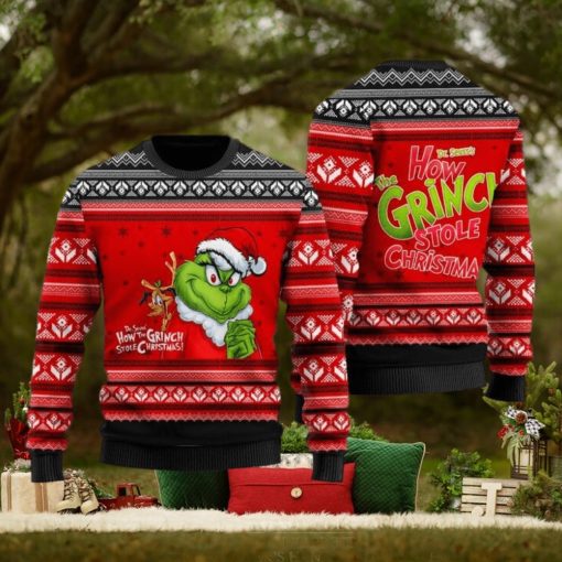 How Grinch Stole Christmas Red Ugly Christmas Sweater
