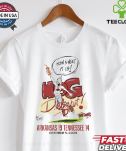 How Sweet It Is Hog Delight Arkansas 19 Tennessee 14 October 5, 2024 cartoon shirt