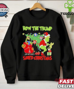 How The Trump Saved Christmas Grinch Trump Make Xmas Great Again Shirt