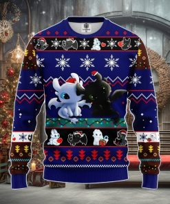 How To Train Your Dragon Toothless Love Ugly Christmas Sweater Blue 1 Amazing Gift Men And Women Christmas Gift