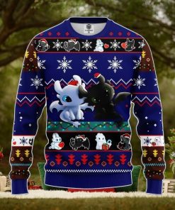 How To Train Your Dragon Toothless Love Ugly Christmas Sweater Blue 1 Amazing Gift Men And Women Christmas Gift