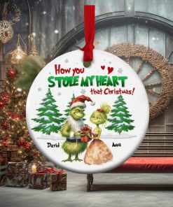 How You Stole My Heart That Christmas, Personalized Couple Ornament