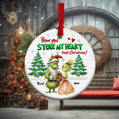 How You Stole My Heart That Christmas, Personalized Couple Ornament