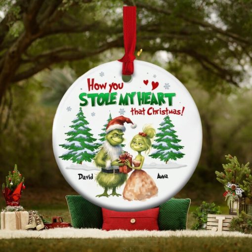 How You Stole My Heart That Christmas, Personalized Couple Ornament