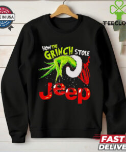 How the Grinch stole jeep Christmas  shirt