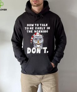 How to talk to me early in the morning don’t Owl hoodie, sweater, longsleeve, shirt v-neck, t-shirt