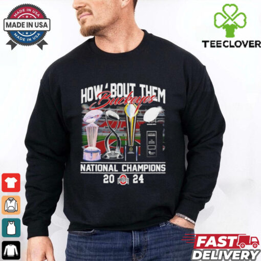 How ‘Bout Them Ohio State Buckeyes National Champions Trophys shirt