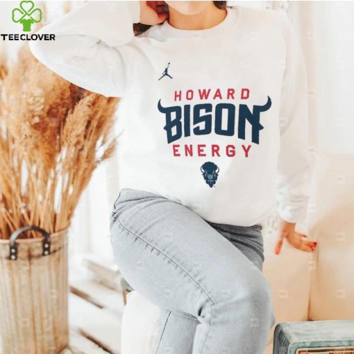 Howard Bison Jordan Brand Unisex 2024 On Court Bench Long Sleeve T Shirt