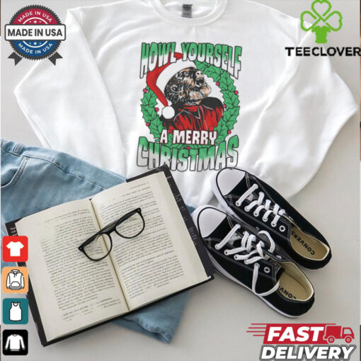Howl Yourself A Merry Christmas   Universal Monsters T Shirt