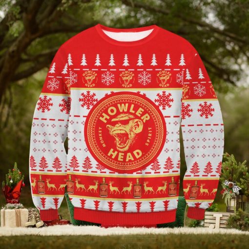 Howler Head For Christmas Gifts Ugly Christmas Wool Knitted Sweater