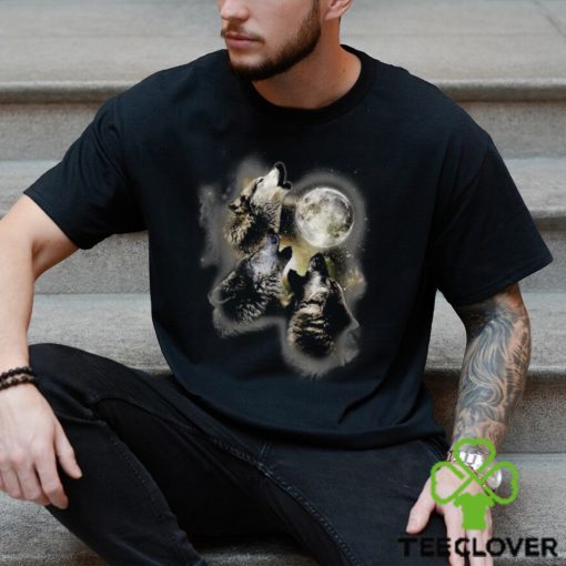 Howling At The Moon Wolves Wolf Animal T Shirt