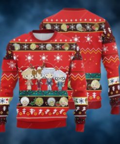 Girls Ugly Christmas Sweater, The Golden Girls Ugly Christmas Sweater 3D For Christmas