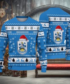 Huddersfield Town A.F.C Bold Efl Logo Team Ugly Christmas Sweater For Fans Gift Unisex Sweatshirt