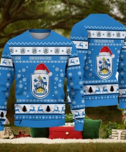 Huddersfield Town A.F.C Bold Efl Logo Team Ugly Christmas Sweater For Fans Gift Unisex Sweatshirt