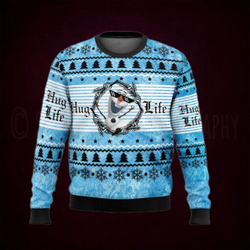 Hug Life Olaf Ugly Christmas Sweater