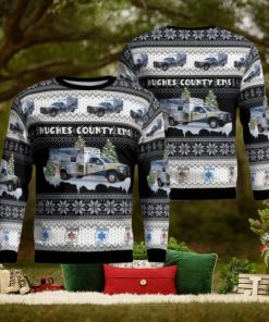 Hughes County Emergency Medical Service AOP Christmas Ugly Sweater Christmas Season Gift