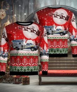 Hughes County Emergency Medical Service Aop V2 Christmas Ugly Sweater 3D