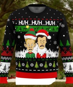 Huh…Huh…Huh… Beavis and Butthead Ugly Christmas Sweater 1 Huh…Huh…Huh… Beavis and Butthead Ugly Christmas Sweater