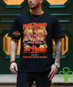 Hulk Hogan 40 Years 1984 2024 Thank You For The Memories T Shirt