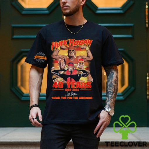 Hulk Hogan 40 Years 1984 2024 Thank You For The Memories T Shirt