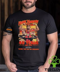 Hulk Hogan 40 Years 1984 2024 Thank You For The Memories T Shirt