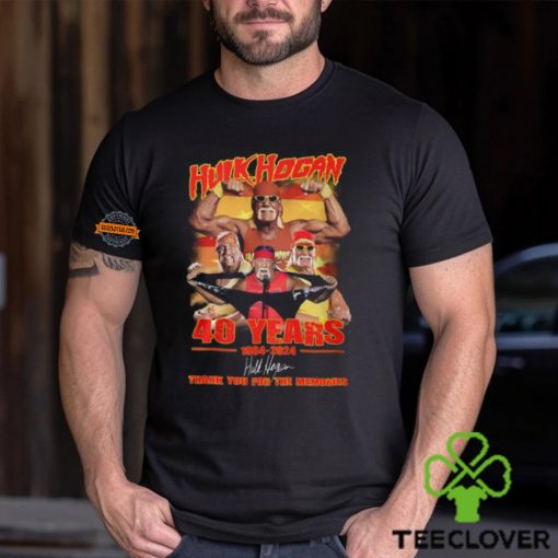 Hulk Hogan 40 Years 1984 2024 Thank You For The Memories T Shirt